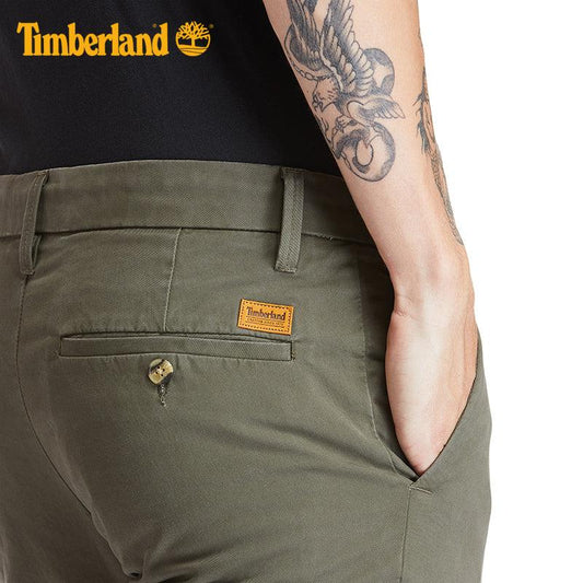 TIMBERLAND - ג'ינס CHINO SLIM ירוק זית - MASHBIR//365