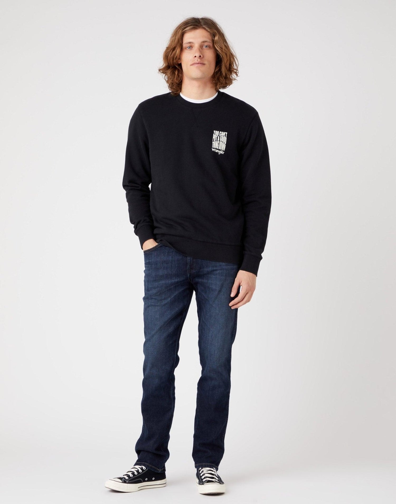 WRANGLER - ג'ינס Denim בצבע כחול כהה - MASHBIR//365