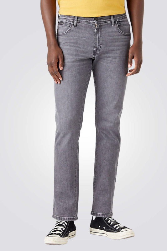 WRANGLER - ג'ינס DENIM חלק בצבע אפור - MASHBIR//365