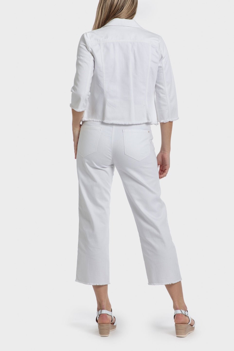 PUNT ROMA - ג'ינס גזרה גבוהה בצבע לבן - MASHBIR//365