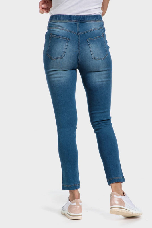 PUNT ROMA - ג'ינס גזרה גבוהה בצבע כחול - MASHBIR//365