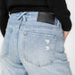KENNETH COLE - ג'ינס ישר לנשים בצבע כחול בהיר - MASHBIR//365 - 6