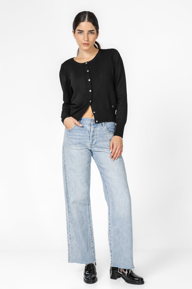 KENNETH COLE - ג'ינס ישר לנשים בצבע כחול בהיר - MASHBIR//365