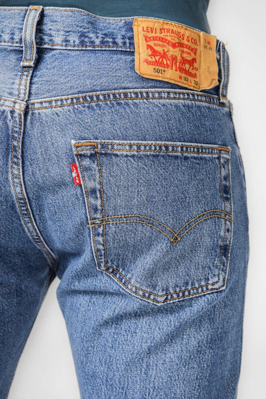 LEVI'S - ג'ינס לגברים STONEWASH 193 בצבע כחול - MASHBIR//365