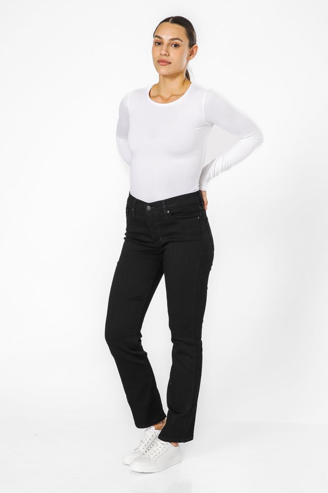 LEVI'S - ג'ינס לנשים 314 Shaping Straight בצבע שחור - MASHBIR//365
