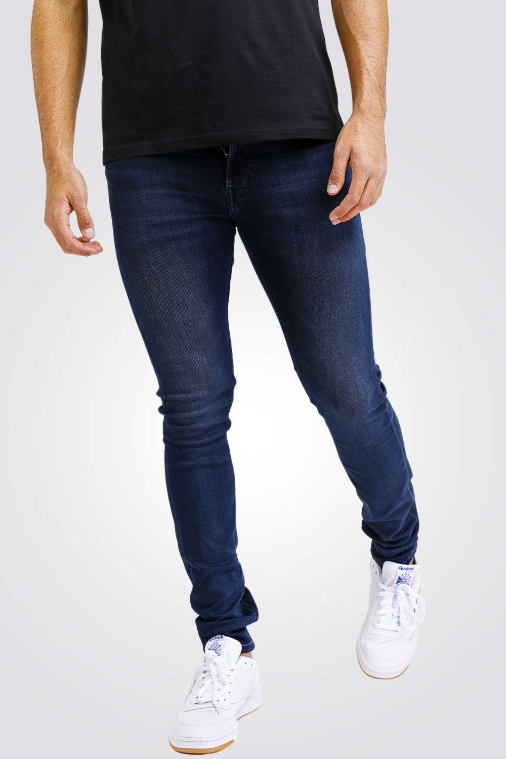 LEE - גינס MALONE SKINNY כחול כהה - MASHBIR//365