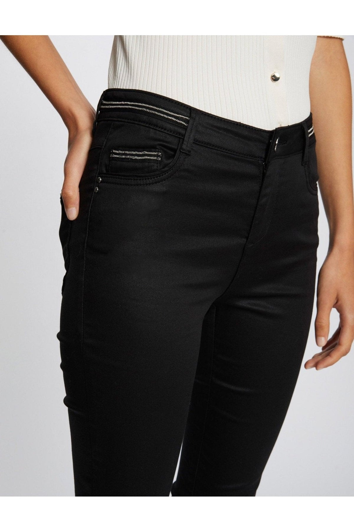 MORGAN - ג'ינס PALONA בצבע שחור - MASHBIR//365