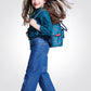 OKAIDI - ג'ינס רחב בגזרה גבוהה בצבע כחול לילדות - MASHBIR//365 - 1