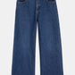 OKAIDI - ג'ינס רחב בגזרה גבוהה בצבע כחול לילדות - MASHBIR//365 - 2