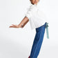 OKAIDI - ג'ינס רחב בגזרה גבוהה בצבע כחול לילדות - MASHBIR//365 - 5