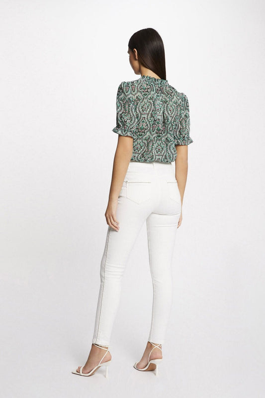 MORGAN - ג'ינס סקיני בצבע לבן - MASHBIR//365