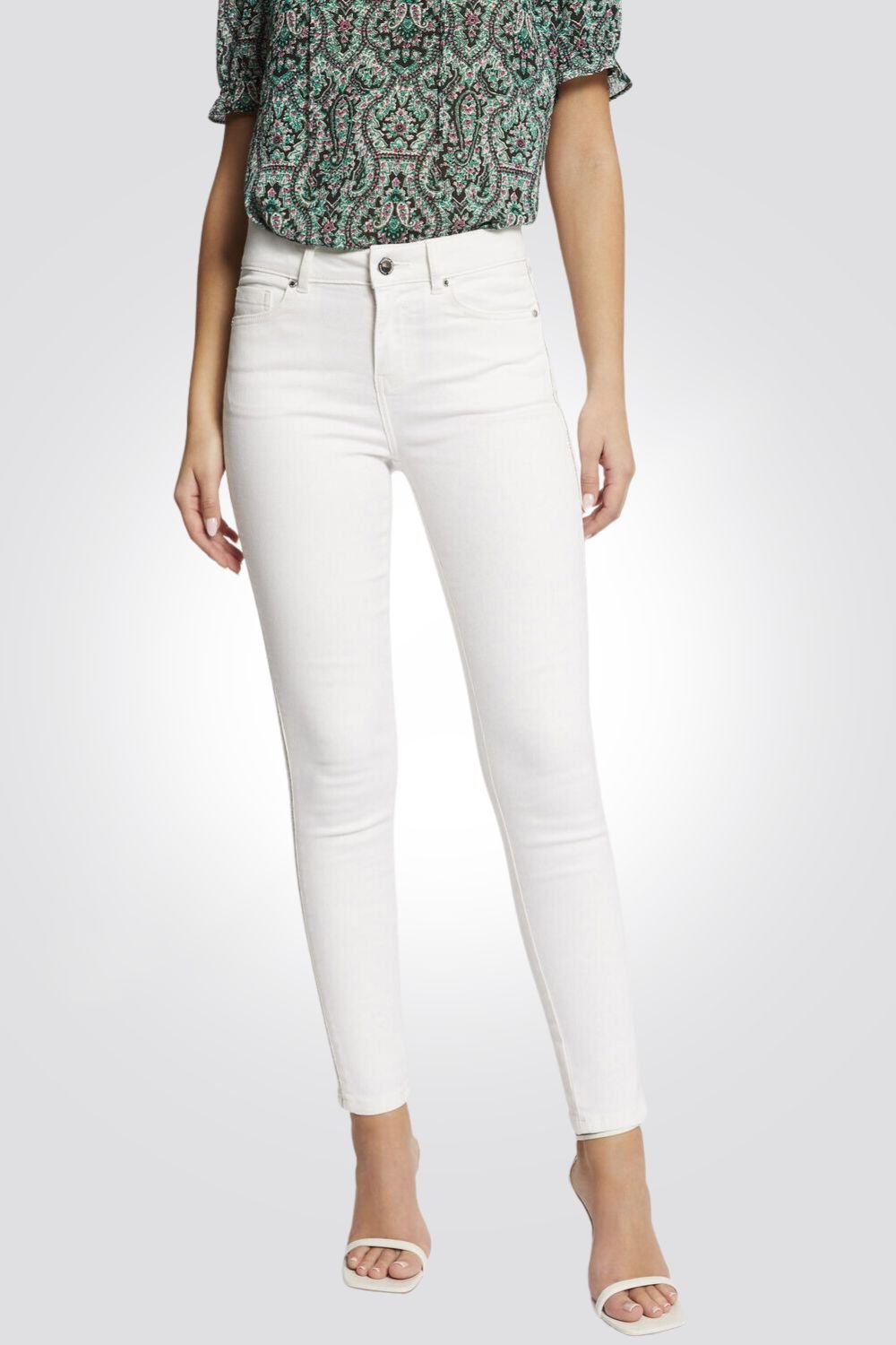 MORGAN - ג'ינס סקיני בצבע לבן - MASHBIR//365