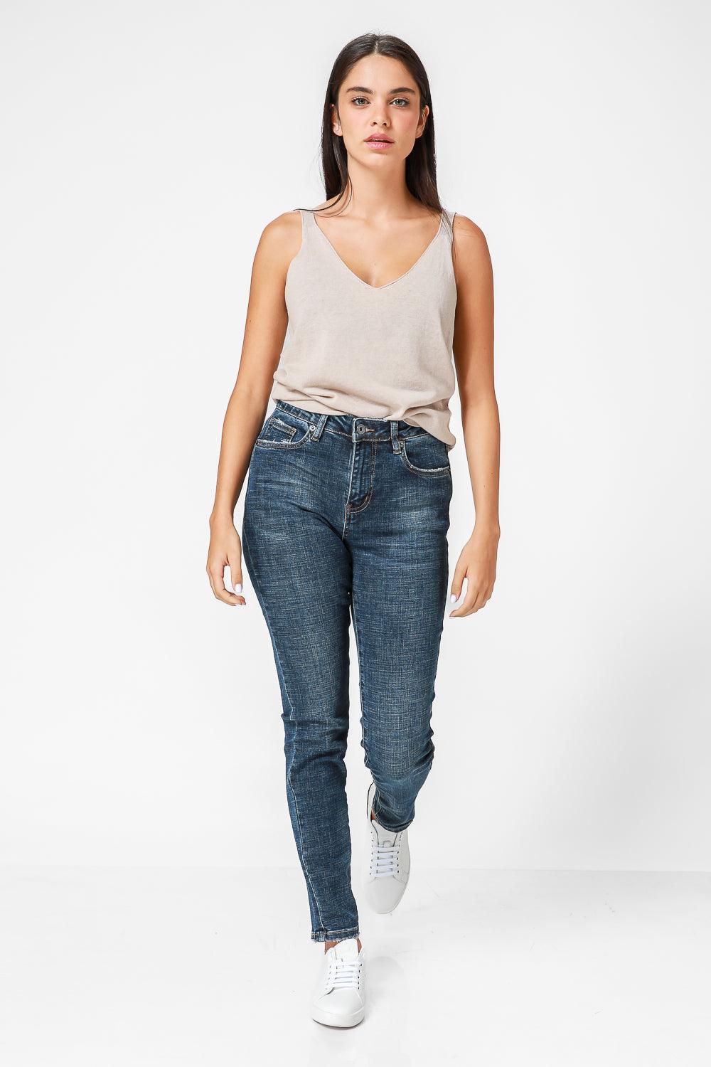 KENNETH COLE - ג'ינס סקיני DARK JEANS כחול כהה - MASHBIR//365