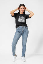 KENNETH COLE - ג'ינס סקיני LIGHT WASH אפור כחול - MASHBIR//365