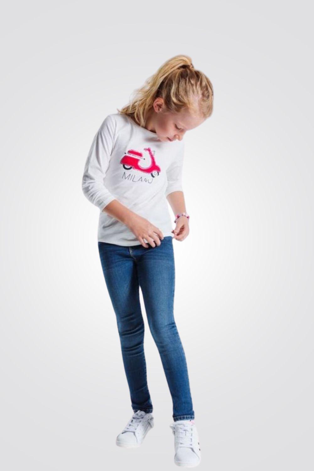 OKAIDI - ג'ינס סקיני שטיפה ילדות - MASHBIR//365