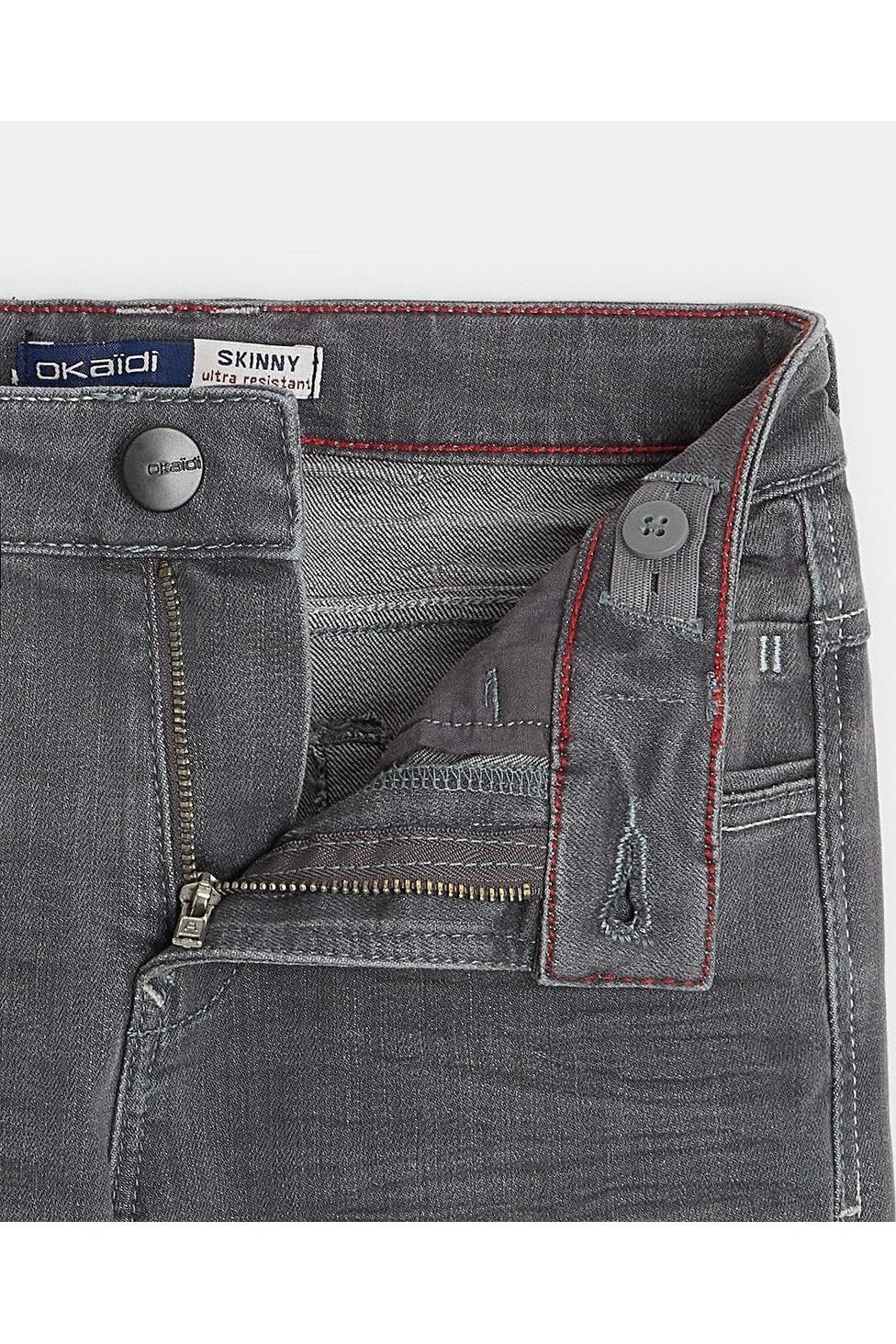 OKAIDI - ג'ינס Skinny Fit אפור ילדות - MASHBIR//365