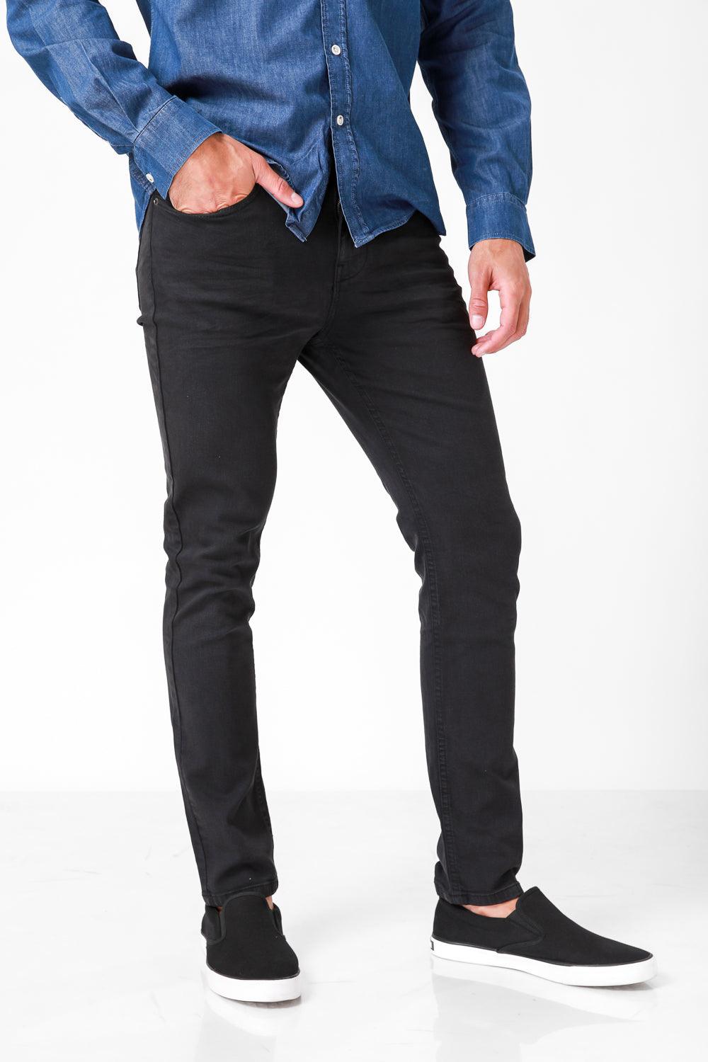 KENNETH COLE - ג'ינס סטרץ' צבע שחור - MASHBIR//365