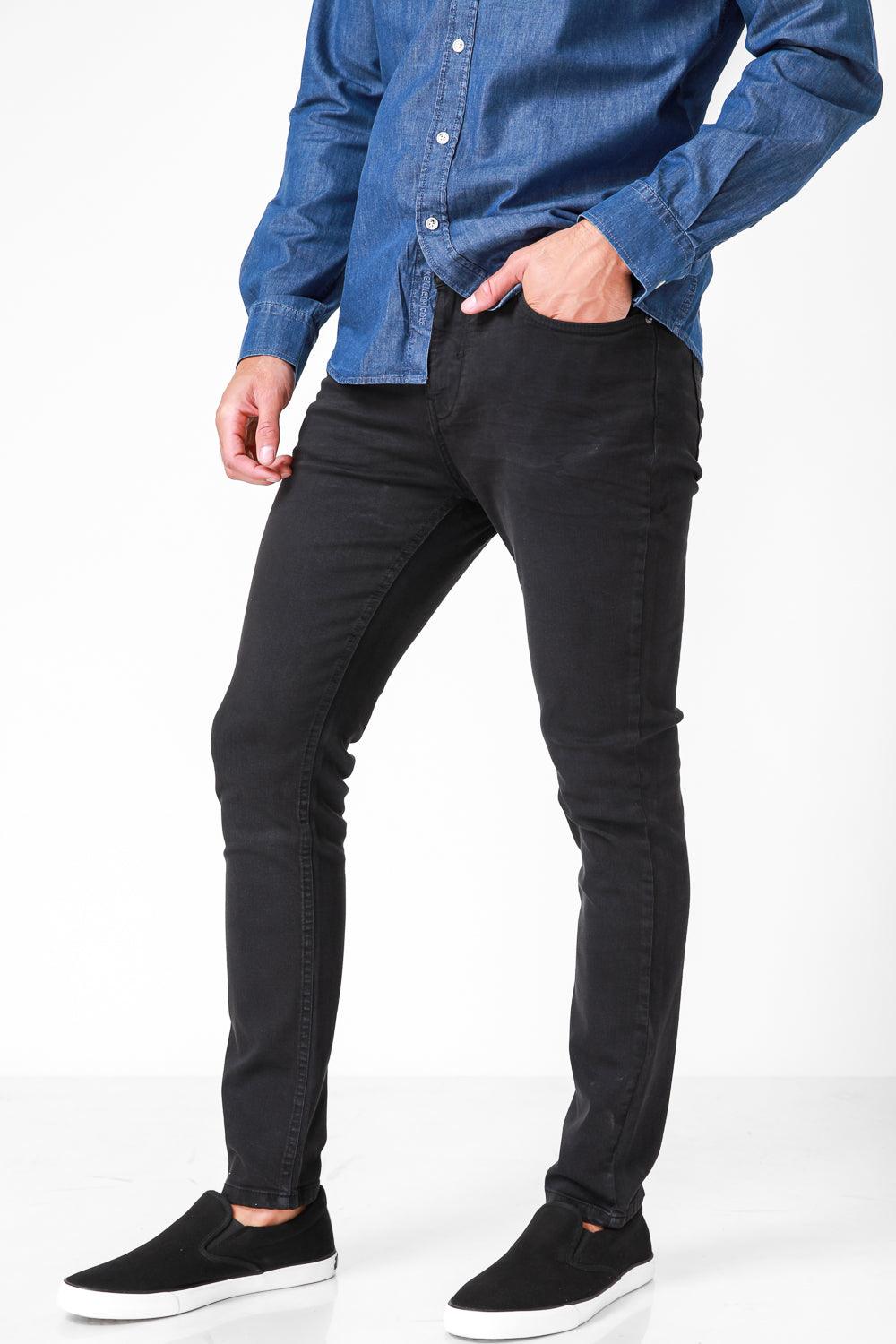 KENNETH COLE - ג'ינס סטרץ' צבע שחור - MASHBIR//365