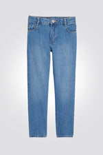 OKAIDI - ג'ינס כחול מכובס גזרה ישרה לילדות - MASHBIR//365