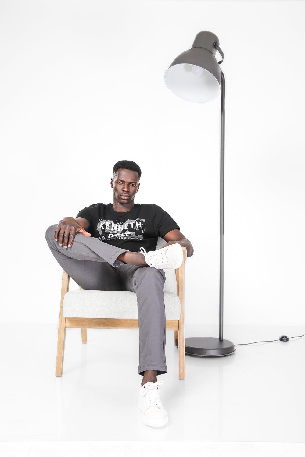 KENNETH COLE - ג'ינס כותנה לייקרה בצבע אפור - MASHBIR//365