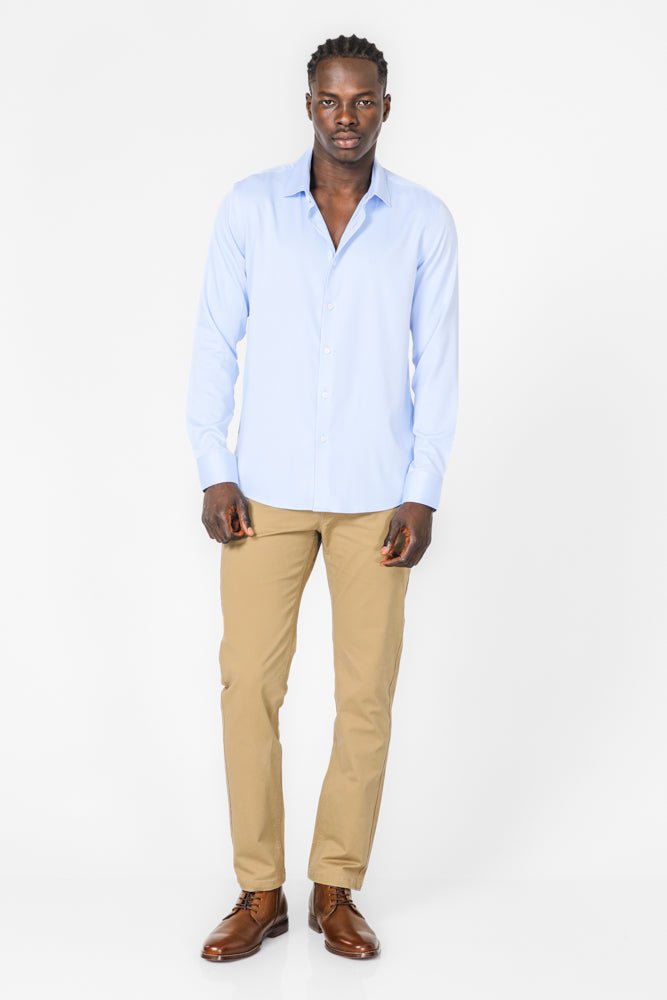 KENNETH COLE - ג'ינס כותנה לייקרה בצבע כאמל - MASHBIR//365