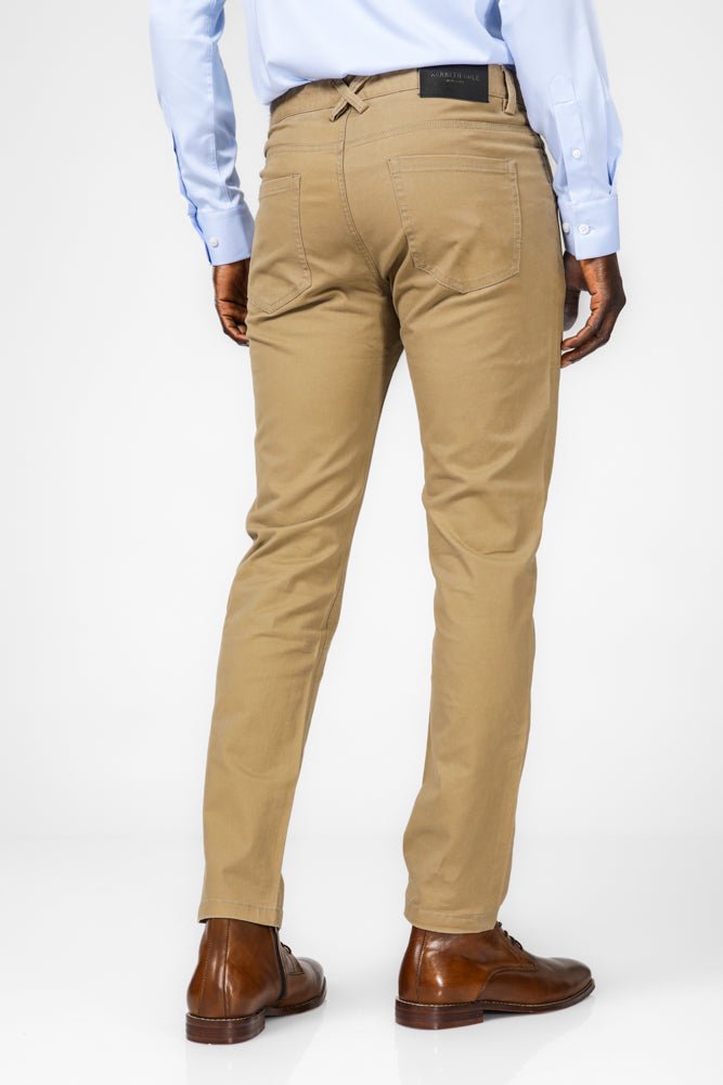 KENNETH COLE - ג'ינס כותנה לייקרה בצבע כאמל - MASHBIR//365