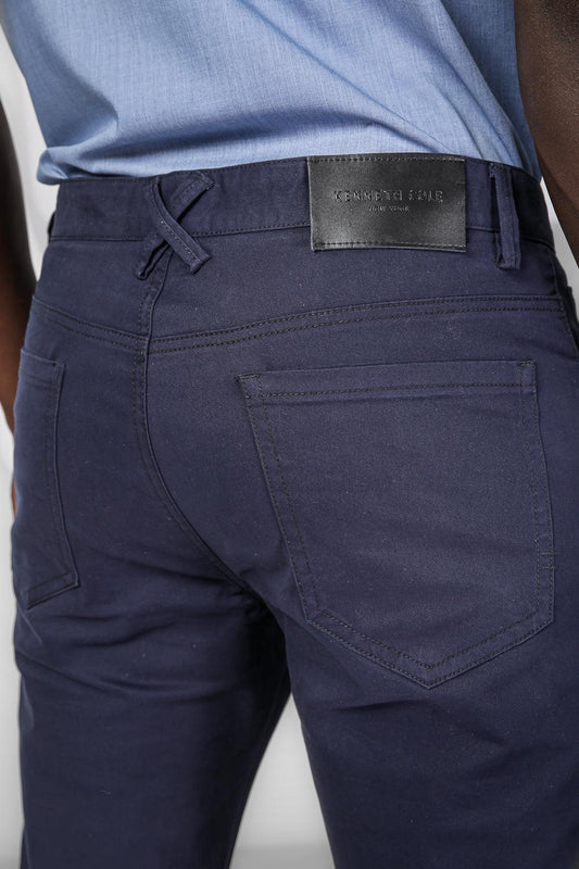 KENNETH COLE - ג'ינס כותנה לייקרה בצבע נייבי - MASHBIR//365