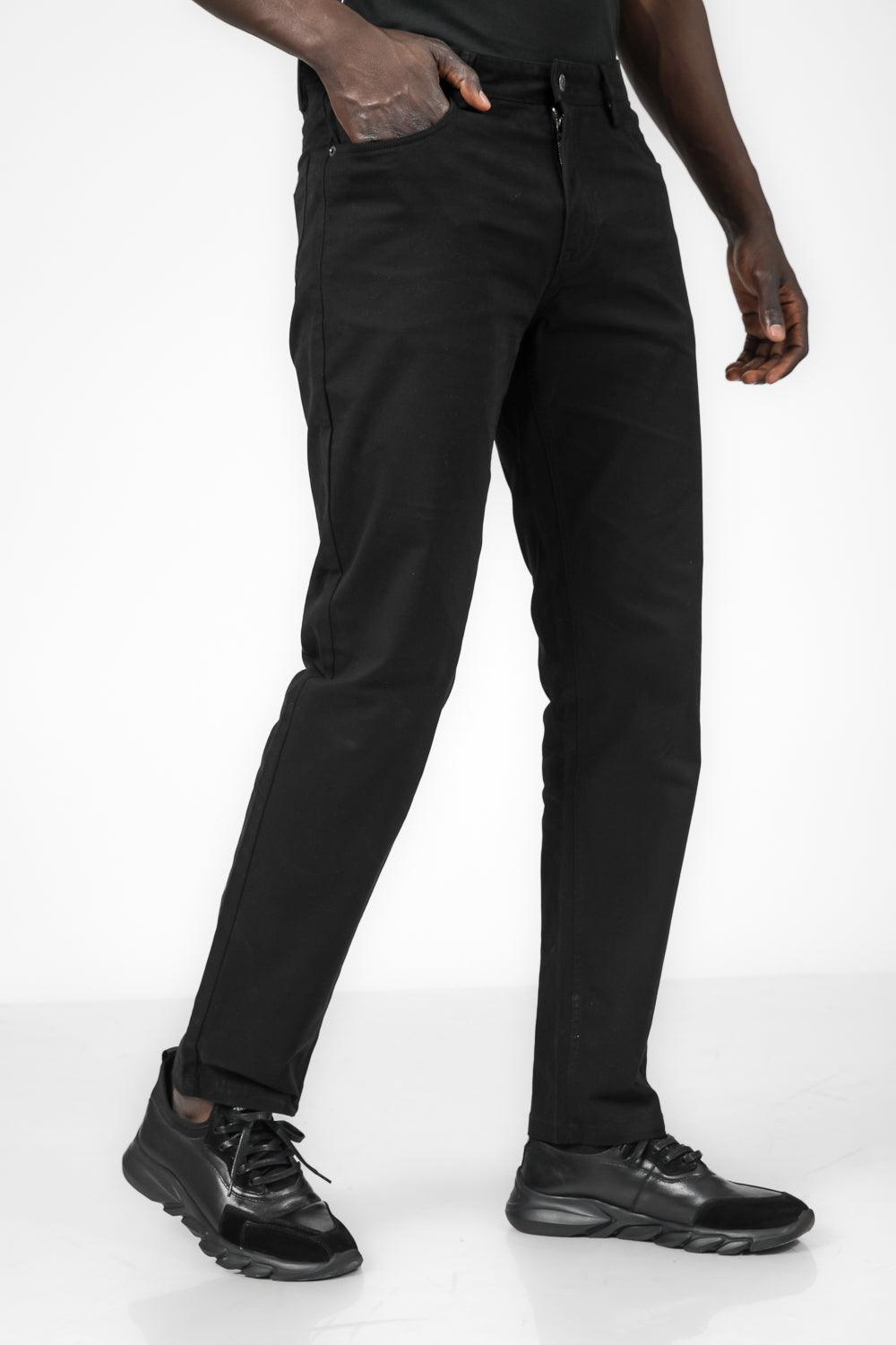 KENNETH COLE - ג'ינס כותנה לייקרה בצבע שחור - MASHBIR//365