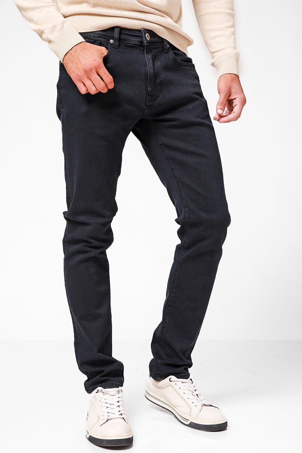 KENNETH COLE - ג'ינס כותנה לייקרה Slim בצבע נייבי - MASHBIR//365
