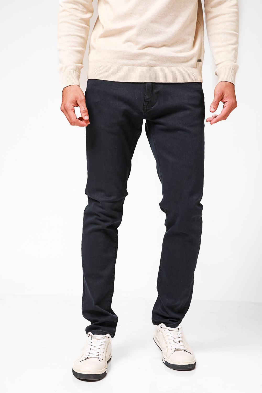 KENNETH COLE - ג'ינס כותנה לייקרה Slim בצבע נייבי - MASHBIR//365