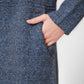 KENNETH COLE - ג'קט ארוך עם כיסים בצבע נייבי - MASHBIR//365 - 4