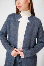 KENNETH COLE - ג'קט ארוך עם כיסים בצבע נייבי - MASHBIR//365