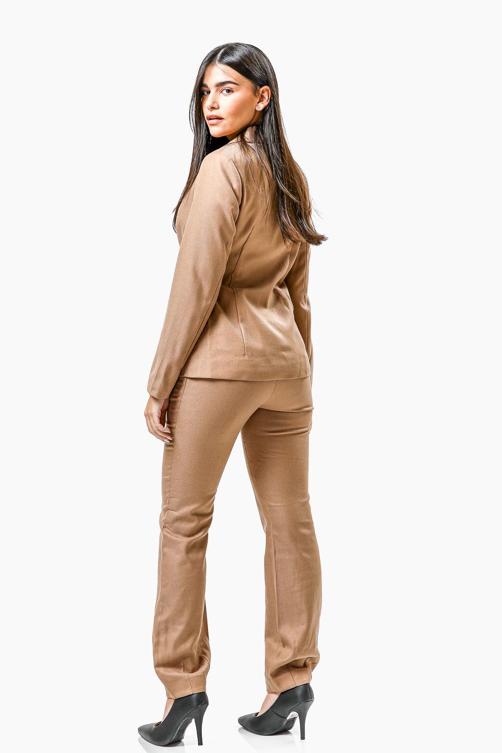 KENNETH COLE - ג'קט BLAZER קשירה קאמל - MASHBIR//365