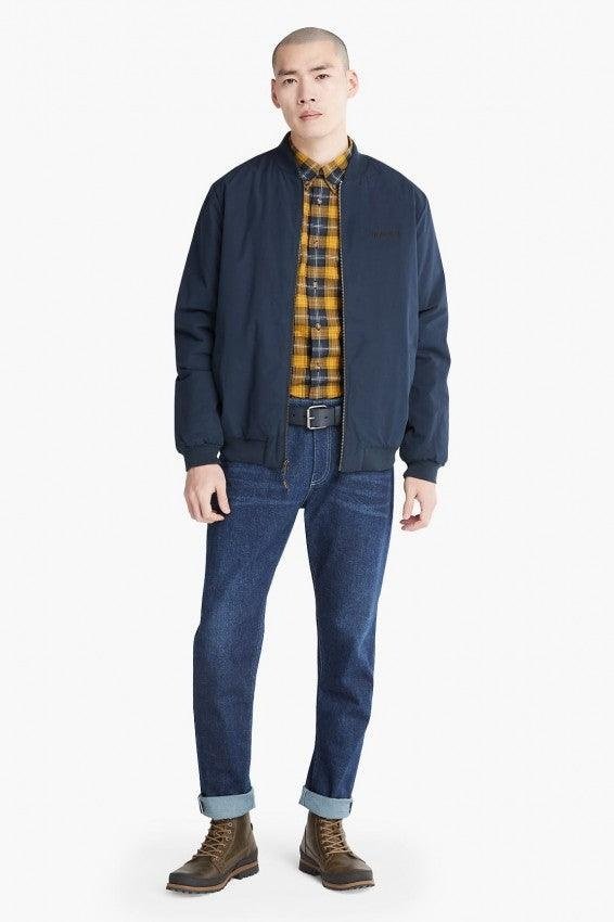 TIMBERLAND - ג'קט BOMBER בצבע נייבי - MASHBIR//365