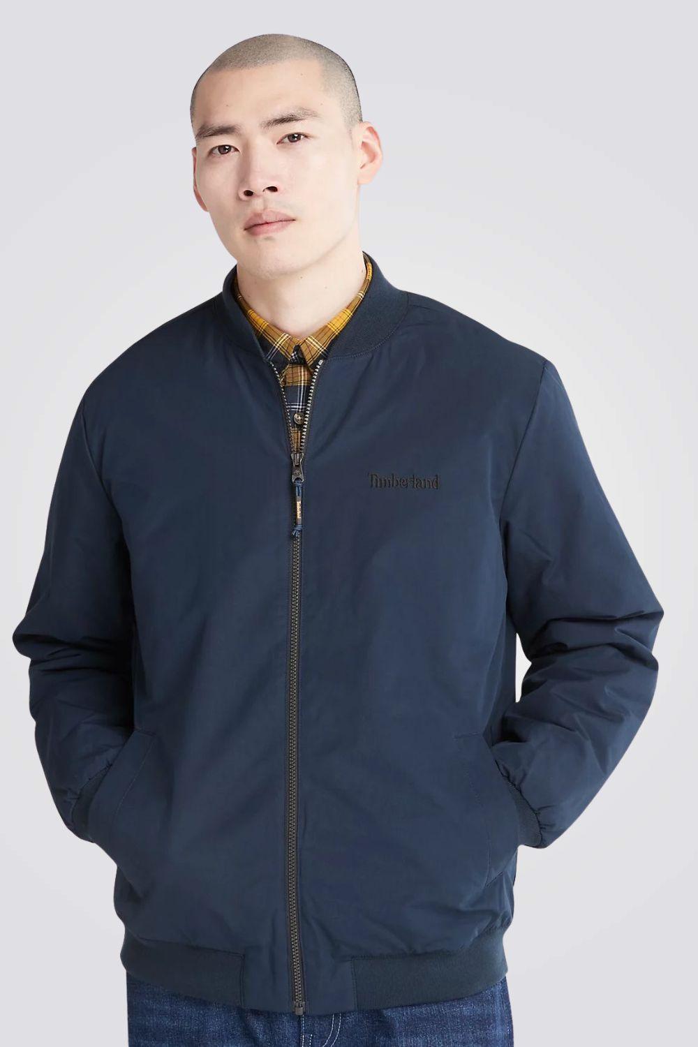 TIMBERLAND - ג'קט BOMBER בצבע נייבי - MASHBIR//365