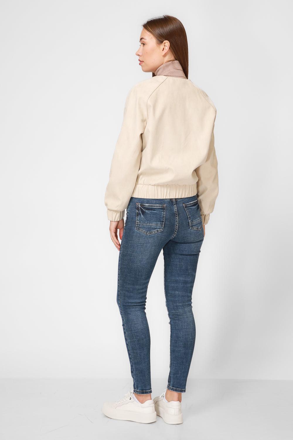 KENNETH COLE - ג'קט בומבר בצבע STONE - MASHBIR//365