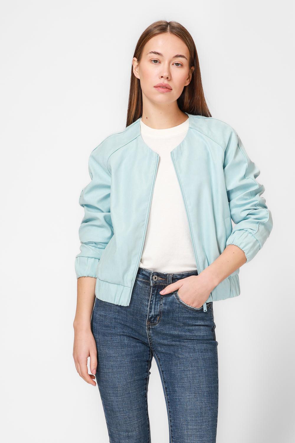 KENNETH COLE - ג'קט בומבר בצבע תכלת - MASHBIR//365