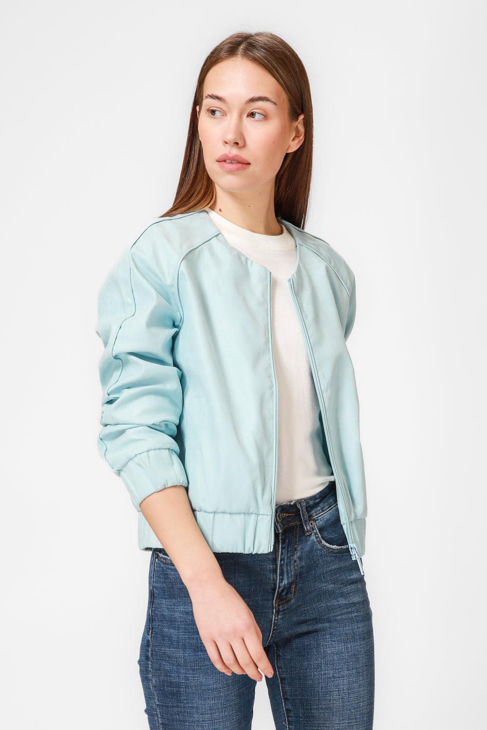 KENNETH COLE - ג'קט בומבר בצבע תכלת - MASHBIR//365