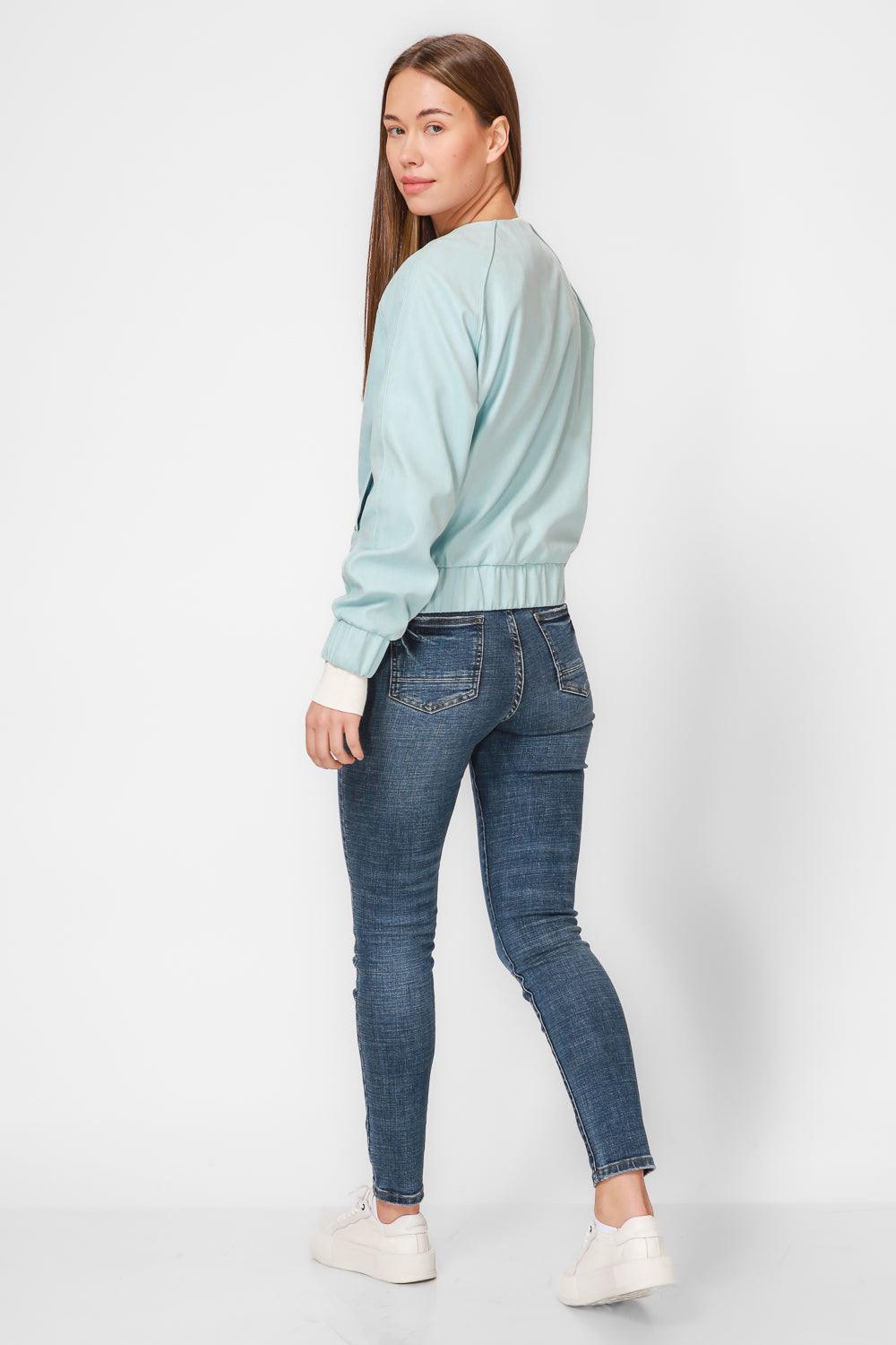 KENNETH COLE - ג'קט בומבר בצבע תכלת - MASHBIR//365