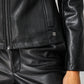 KENNETH COLE - ג'קט דמוי עור בצבע שחור - MASHBIR//365 - 3