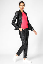 ג'קט דמוי עור שחור | קנת קול