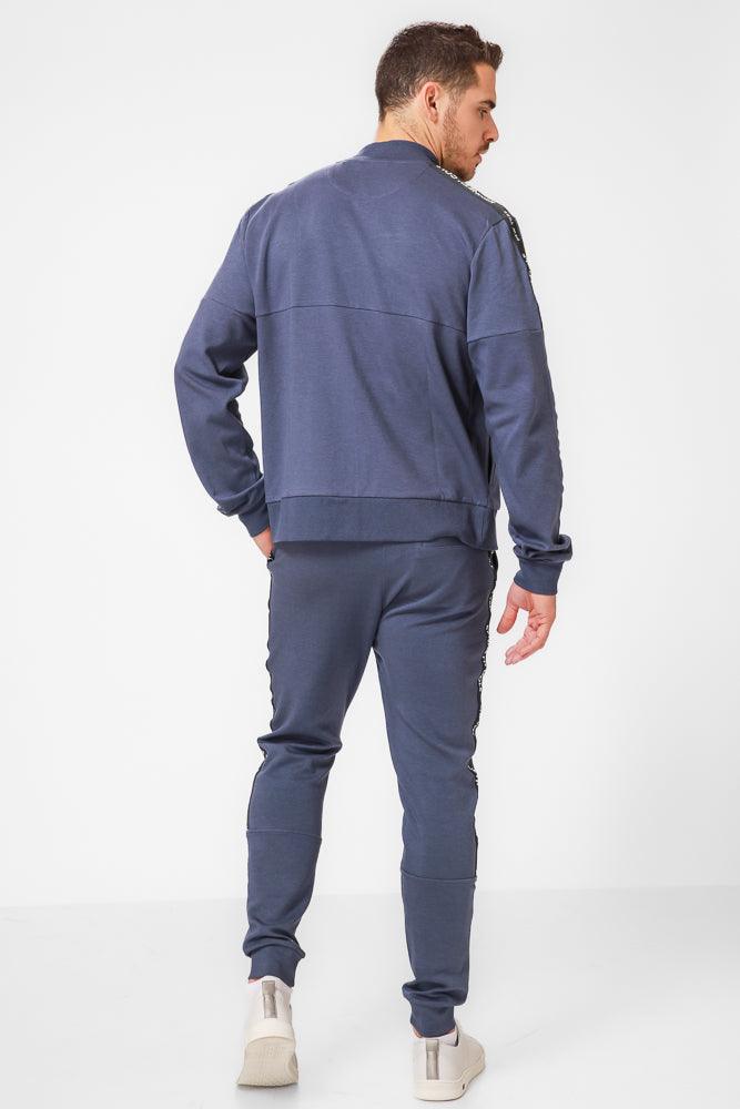 KENNETH COLE - ג'קט דנים שחור עם כיתוב לוגו בכתף - MASHBIR//365