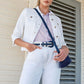 PUNT ROMA - ג'קט ג'ינס בצבע לבן - MASHBIR//365 - 1
