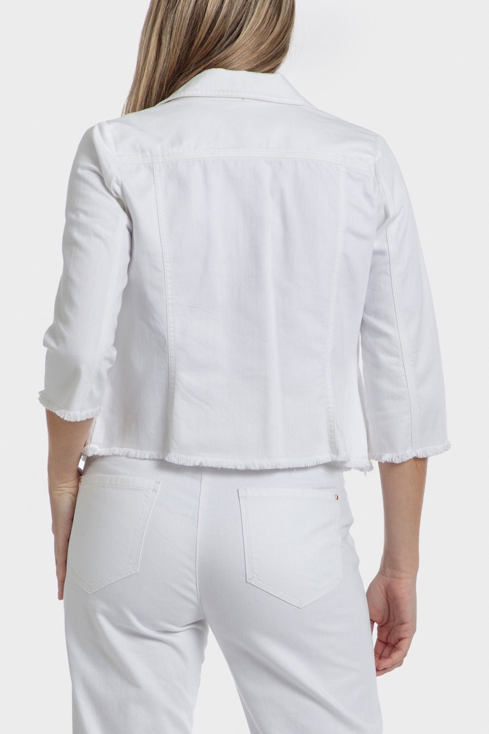 PUNT ROMA - ג'קט ג'ינס בצבע לבן - MASHBIR//365