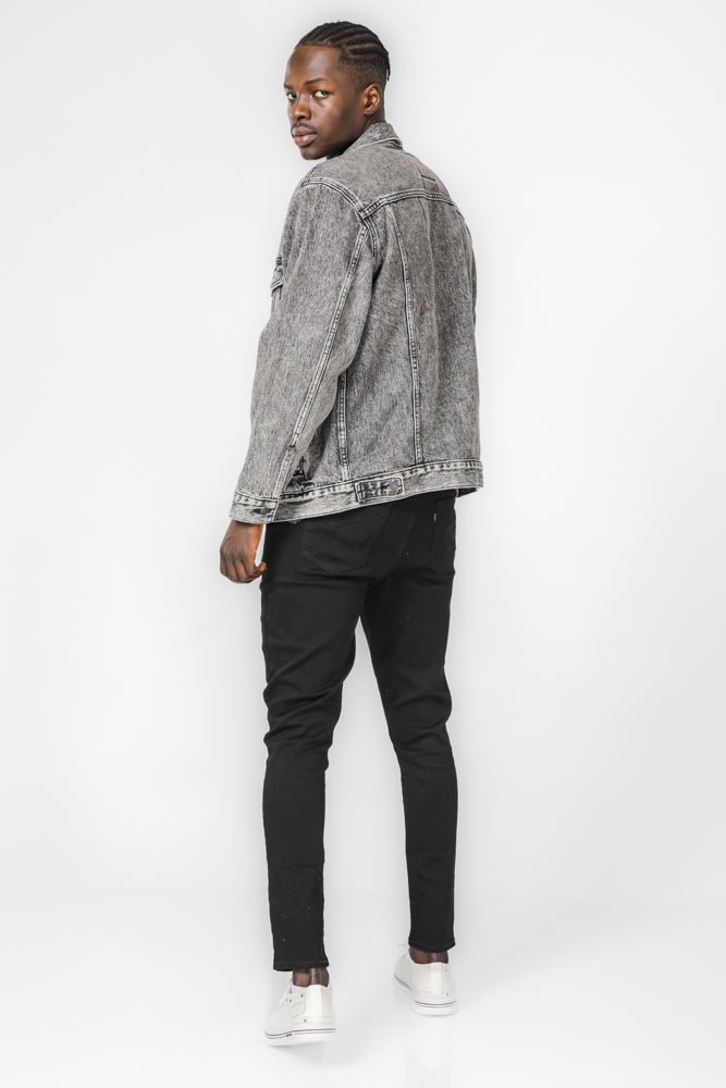 LEVI'S - ג'קט ג'ינס לגברים BLACK BEAR בצבע אפור - MASHBIR//365