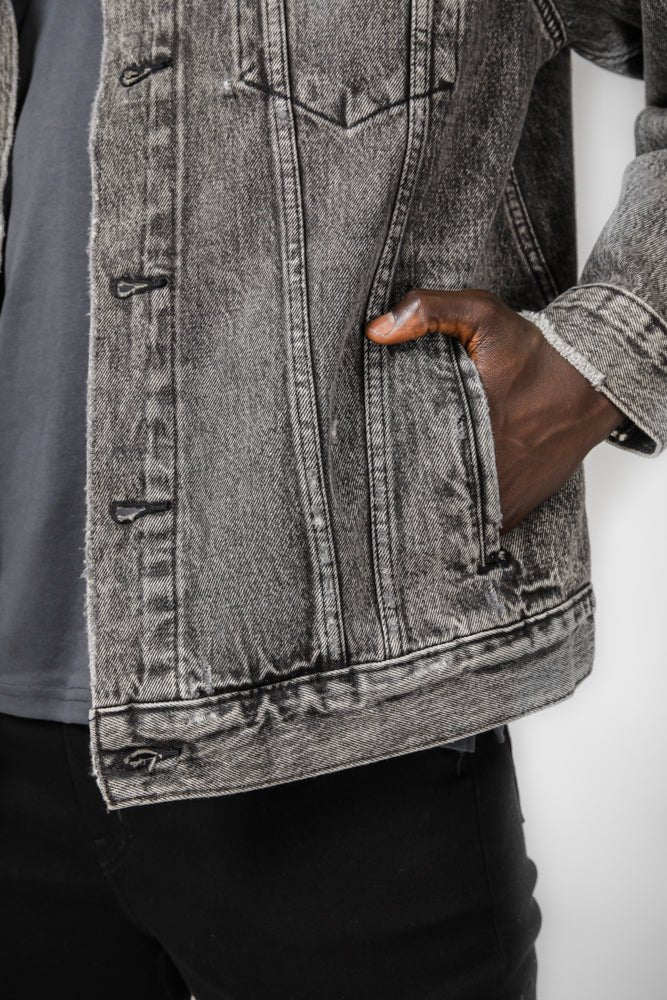 LEVI'S - ג'קט ג'ינס לגברים BLACK BEAR בצבע אפור - MASHBIR//365