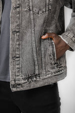 LEVI'S - ג'קט ג'ינס לגברים BLACK BEAR בצבע אפור - MASHBIR//365