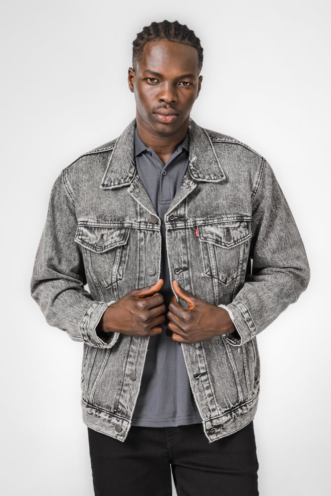 LEVI'S - ג'קט ג'ינס לגברים BLACK BEAR בצבע אפור - MASHBIR//365