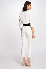 MORGAN - ג'קט גזרה ישרה בצבע אוף וויט - MASHBIR//365