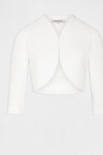 MORGAN - ג'קט גזרה ישרה בצבע אוף וויט - MASHBIR//365